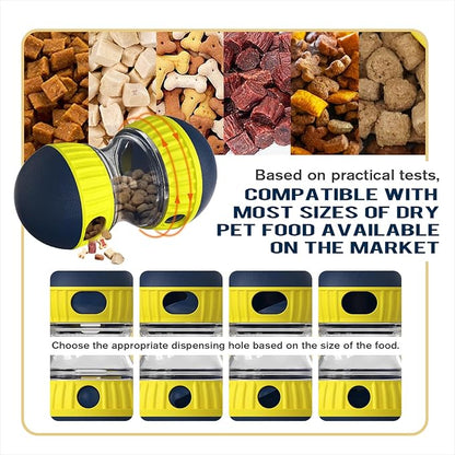 Dog Interactive Toys Indestructible Puppy Toy Adjustable Food Dispensing Treat Dispenser Dogs Puzzles Feeder Slow Feeding for Large/Medium/Small Aggressive Chewers Breed Pet Gift