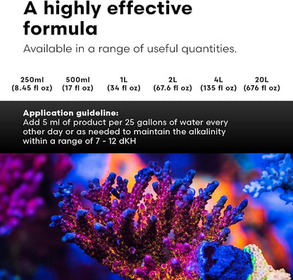 Brightwell Aquatics - Reef Code B - Balanced Calcium & Alkalinity System Water Conditioner - For All Saltwater Marine Fish & Reef Fish Tanks - Aquarium Water Treatments, 8.45 fl oz