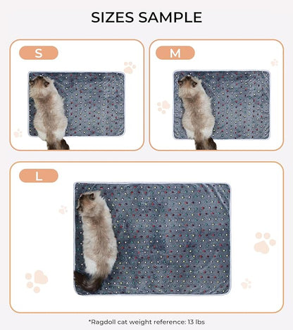 Luciphia 1 Pack 6 Dog Blankets Cat Soft Fluffy Fleece Pet Blanket Warm Cute Print Design Puppy Kitten Doggy Dot Medium(30"x20")