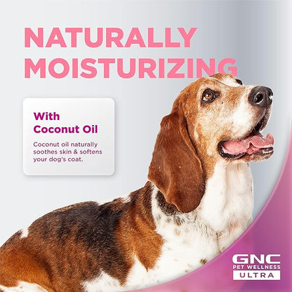 GNC Ultra Medicated Hypo-Allergenic Shampoo 16oz | Medicated Relief Shampoo for Dogs Hypoallergenic Sensitive Skin | GNC Shampoo for Dogs with Sensitive Skin & Allergies | Fragrance-Free Dog Shampoo