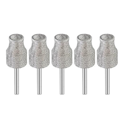 Diamond Dog Nail Grinder Bits - FOCSTOL Diamond Rotory Bit for Dogs&Pets, 5pcs 1/8'' Rotary Nail Grinder Bits for Animals Nail Care (Type A)