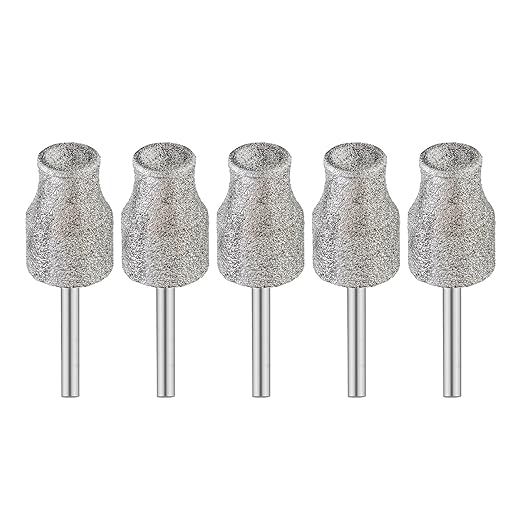 Diamond Dog Nail Grinder Bits - FOCSTOL Diamond Rotory Bit for Dogs&Pets, 5pcs 1/8'' Rotary Nail Grinder Bits for Animals Nail Care (Type A)