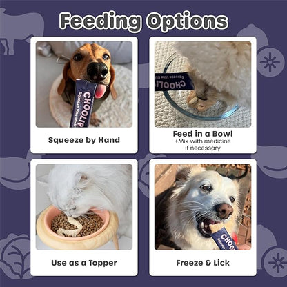 Squeeze Vita Stick Lickable Cat and Dog Treats – 7-Count Brain Support Sticks with Multivitamins, Soft Squeezable Paste for All Life Stages, Supporting Brain Health