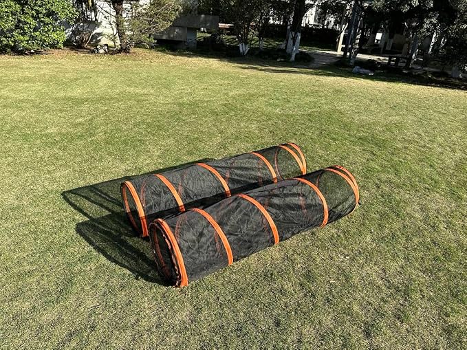 4 in 1 Pet Cat and Dog Tunnel Tent Foldable Pet Tent Outdoor Pop Up Pet Playpen Cage Fences House (Styles 4)