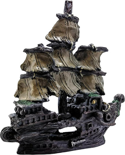 M2cbridge Aquarium Decor Castle Shipwreck Ornament Underwater Landscape(Galleon)