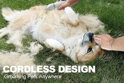 4 in 1 Mini Pet Hair Trimmer, Waterproof Design, 4 Grooming Heads Set, Anti-Mistake Switch, Cordless & Rechargeable, Suitable for Cats and Small Dogs