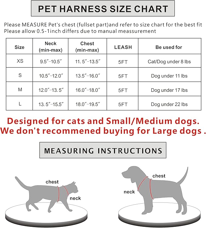 Dog Harness and Leash Set, Step in no Pull Dog Harness Adjustable Reflective Padded Mesh Fabric Dog Vest for Extra-Small/Small Medium Dogs and Cats-XS-Black