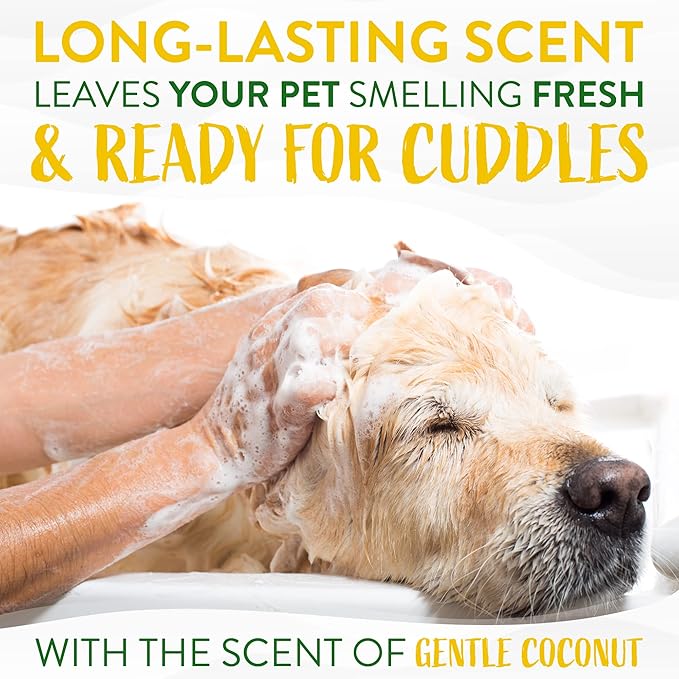 TropiClean Gentle Puppy Shampoo, Dog Shampoo for Allergies & Sensitive Skin, Made in USA, Gentle Coconut Scent, Safe for Cats & Kittens, 20oz