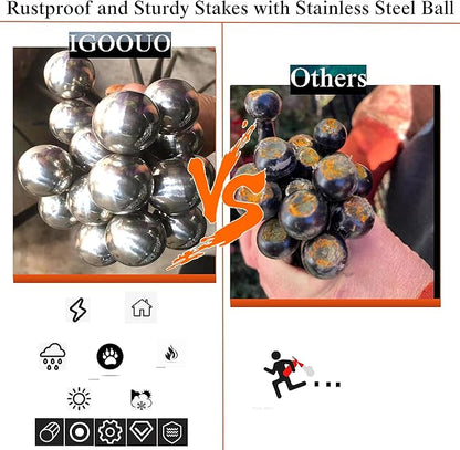 Dog Playpen Outdoor for Medium/Large Dogs 36'' High,4 Add-on Heavy Duty Dog Playpen Panels with Rustproof and Sturdy Stakes, 3ft Dog Fence for RV Camping