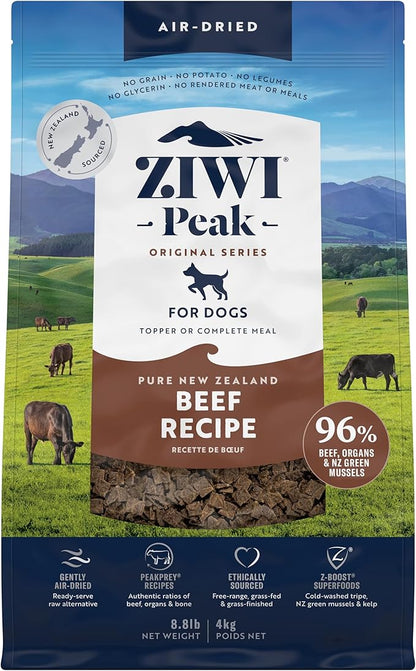 ZIWI Peak Air-Dried Dog Food  Beef - All Natural, High Protein, Grain Free, Limited Ingredient w/ Superfoods (140.8oz)