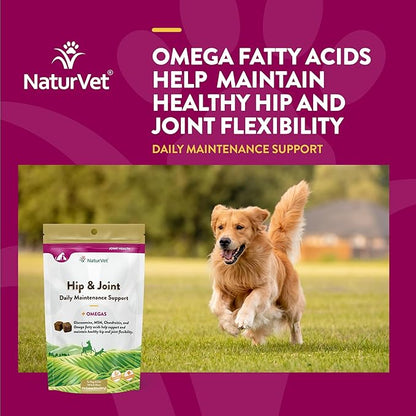 NaturVet Hip & Joint Soft Chew (Bag) 120 ct