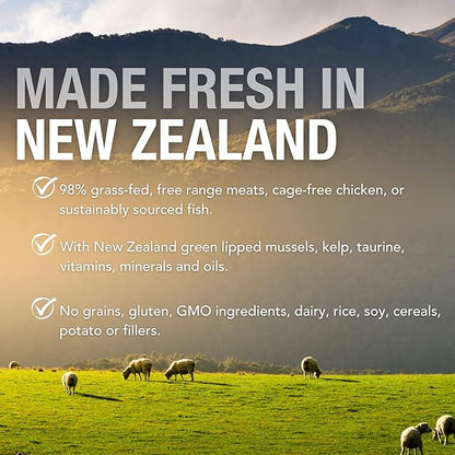 Feline Natural Wet Cat Food Pate, Beef & Hoki Feast, 6 Oz Cans (Pack of 12), Grain Free, Made in New Zealand with Grass-Fed and Finished Beef and Sustainably Caught Hoki Fish