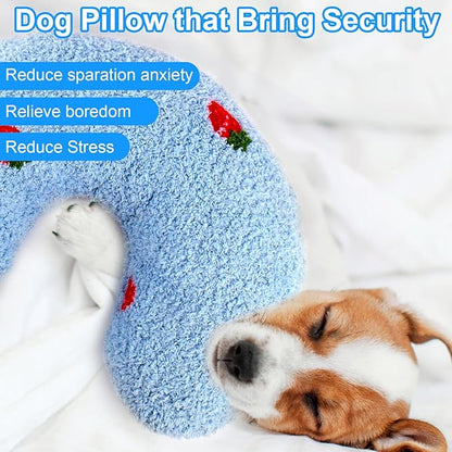 Mity rain Dog Pillow, Dog Calming Pillow Large 14.2" * 9.4", Anxiety Relief Pillow for Dog, Ultra Soft High Density Neck Pillow for Joint Relief Sleeping Improve, Pet Calming Pillow