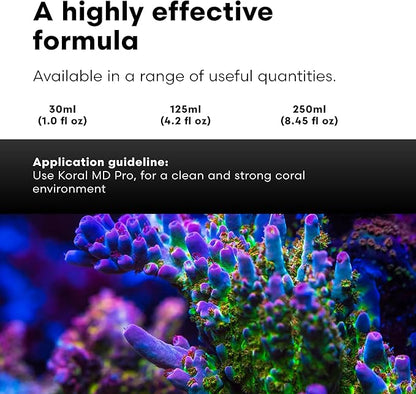 Brightwell Aquatics Koral MD Pro - Professional Strength Coral & Frag Dip & Cleaner, Conditioner & Acclimator for Coral Aquarium Tanks - Aquarium Water Treatments & Reef Supplies, 4.2 fl oz