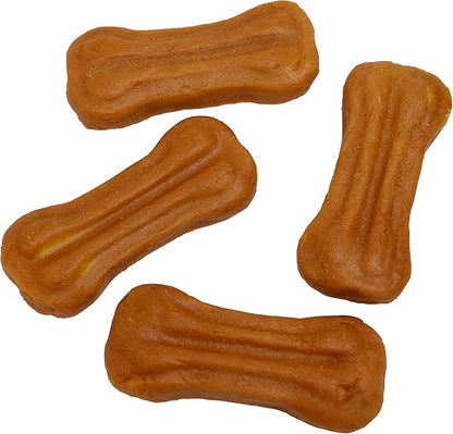 Ultra Chewy Turkey Tendon Pressed Bones for Dogs - Premium All-Natural, Hypoallergenic, Long-Lasting Dog Chew Treat, Easy to Digest, Ingredient Sourced from USA (4 Inches - 4 Pack)