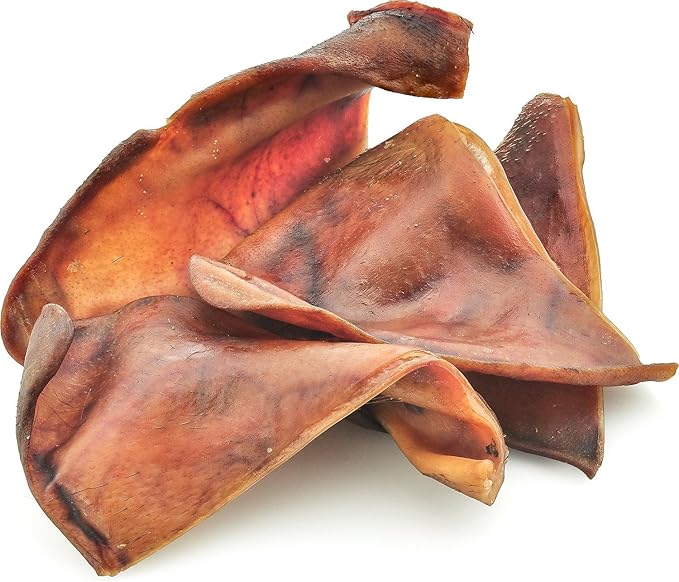 EcoKind Healthy Pig Ears for Dogs | 10 Ears | High Protein Pig Ear, Rawhide Free Dog Chews, Natural Dog Treats, Thick Cut, Long Lasting, No Preservatives, Hormones & Additives