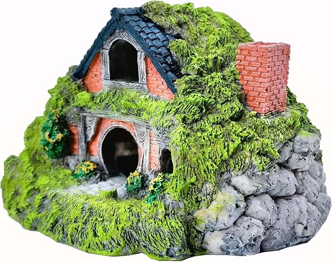 M2cbridge Antique Roman Column Ruins European Castle Aquarium Decorations Fish Tank Hideout Rocks (Fairy Garden)