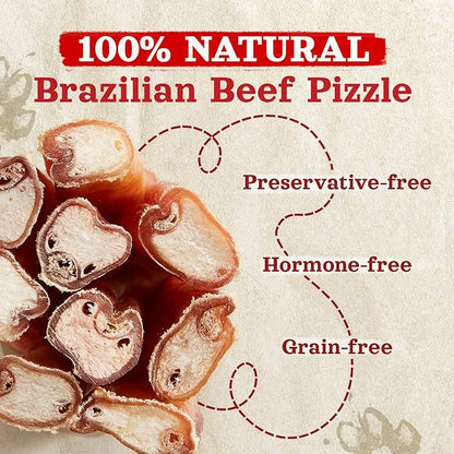 Natural Farm Odor-Free Thick Bully Sticks (12, 5-Pack) All-Natural Long-Lasting Dog Chews, 100% Beef Pizzle, Grass-Fed, Grain-Free, Protein for Muscle Development & Energy, Perfect for Large Dogs