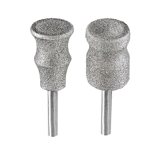 Diamond Rotary Pet Nail Grinder Replacement Heads Dog Nail Grinder Bit-BGTEC 2PCS 1/8" Diamond Replaceable Tip for Pet Claw Grooming(B+D)