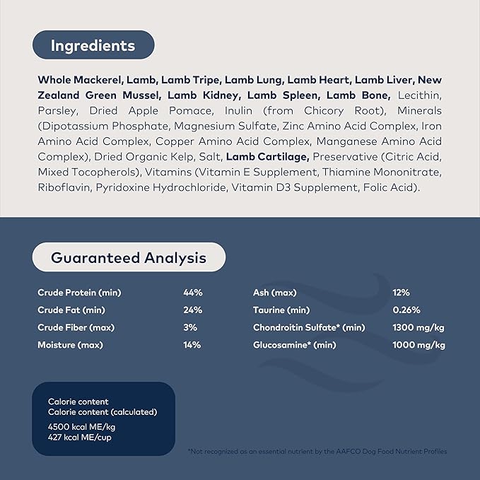 ZIWI Peak Air-Dried Dog Food  Mackerel & Lamb - All Natural, High Protein, Grain Free, Limited Ingredient w/ Superfoods (140.8oz)