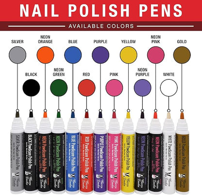 Warren London Pawdicure Dog Nail Polish Pens | Made in USA | Quick Dry, Low Odor, Non-Toxic Dog Accessories | Ideal for Dog Birthday, Dog Costume | Dries in Under 1 Minute | 13 Colors | Gold