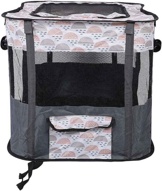 Dog Playpen, Foldable Pet Playpen Portable Cat Enclosed Playpen Cage Kennel Tent Crate with Storage Bag for Kitten Puppy Indoor Outdoor Travel Camping