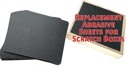 10 - Pack 10.5" x 10.5" 27cm x 27cm Abrasive Sheets Sand Paper 80 grit Replacement Removeable Adhesive Backing Dog Scratch Pad Nails Grinder Trimmers Clipper Board Paw Claw cat k9 Emery File