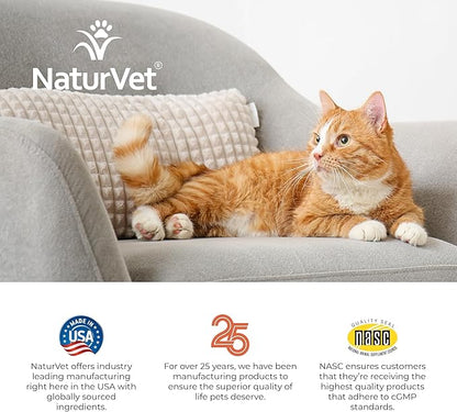 NaturVet  Digestive Enzymes for Cats Plus Probiotics  60 Soft Chews  Helps Support Diet Change & A Healthy Digestive Tract  Aids in The Absorption of Vitamins & Minerals  30 Day Supply