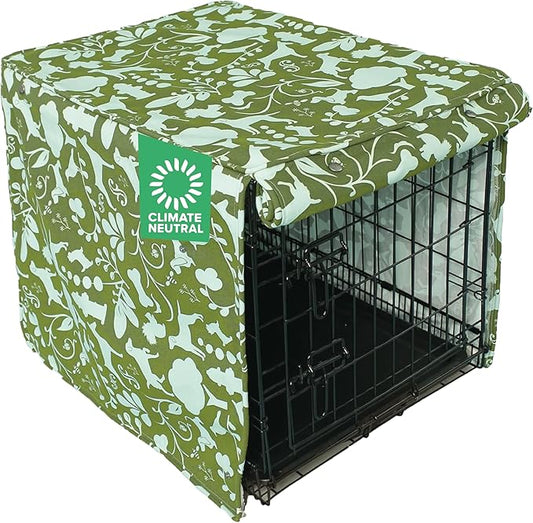 Amarillo by Morning 36-inch Dog Crate Cover, Molly Mutt Large Kennel Cover Measures 36" x 24" x 27",, Two Panel Doors Roll Up, Made from Machine-Washable 100% Cotton Durable, Breathable & Pre-shrunk