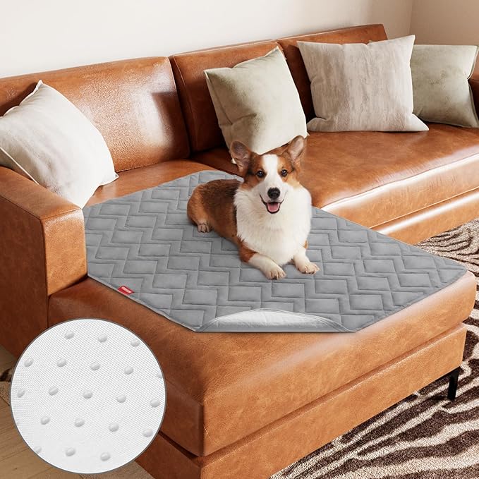 Moonsea Waterproof Dog Blanket Antislip Couch Cover for Dogs Washable Bed Cover Pet Sofa Couch Furniture Protector Cover for Kids Children Dog Cat(40" X 50")