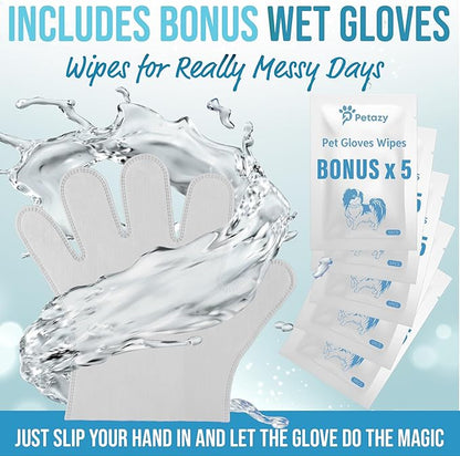 400 Dog Wipes for Paws and Butt Ears Eyes | Organic Pet Wipes for Dogs | Unscented Dog Wipes Cleaning Deodorizing | Extra Thick Paw Wipes for Dogs Cats Pets | Bonus Glove Wipes Included