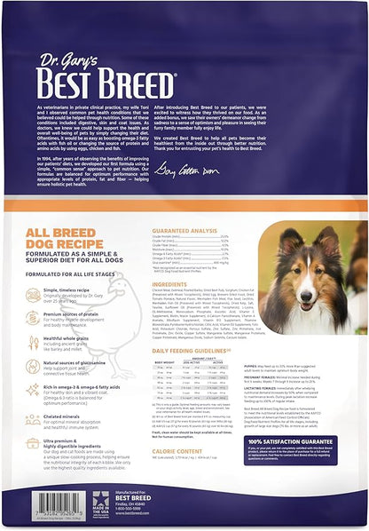 Best Breed Dr. Gary's All Breed Dog Diet Made in USA [Natural Dry Dog Food for All Breeds and Sizes]- 13lbs., Dark Brown (7-53182-95265-9)