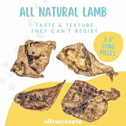 Dehydrated Lamb Lung Dog Treats - 2 Pound Big Bag, All-Natural, Made in USA - High Protein, Low Fat - Slow Roasted Oven Baked A Healthy Rawhide Alternative for All Dogs