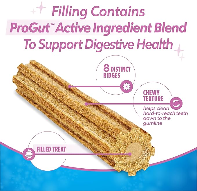 Dentalife Purina Plus Digestive Support Chicken and Pumpkin Flavor Large Dog Dental Chews