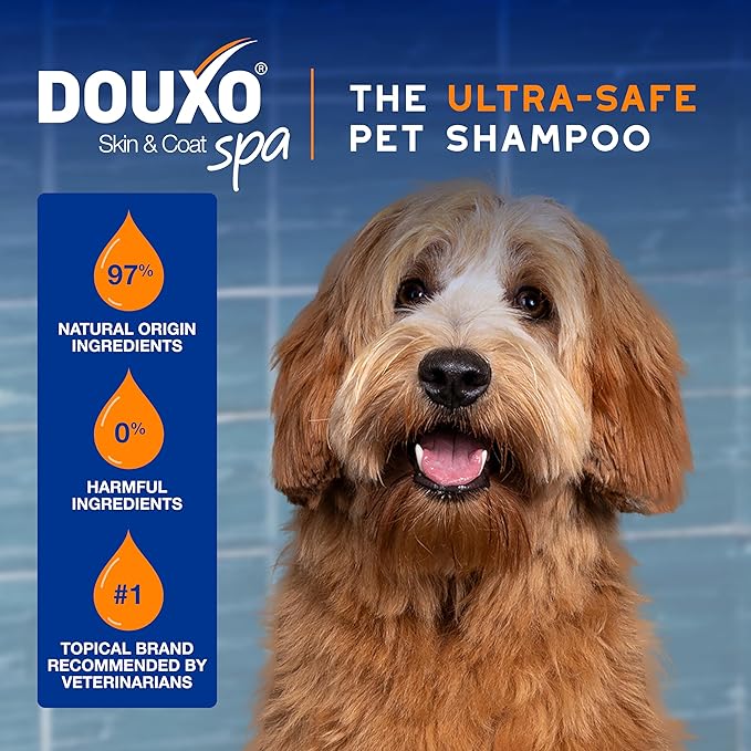 DOUXO® Skin & Coat SPA - Ultra-Safe Detangling Spray for Dogs, 10 fl oz, Safely Detangles and Nourishes The Coat, Leaves The Coat Soft, Revived and Tangle-Free, Skin-Friendly Formula