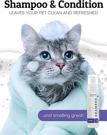 Pets Waterless No-Rinse Pet Shampoo | Soothing Hypoallergenic Gentle | time-Saving Stress-Free foaming Cleanser (1 8 fl oz Bottle Lavender)