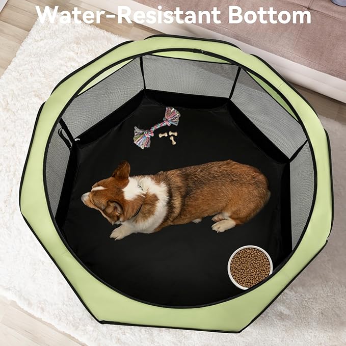 A 4 Pet Portable Cat Playpen for Small Dogs, 27" Small Kitten Playpen, Suitable for Puppy/Cats/Rabbit/Chick, Cat Play Pen with Mesh Panel(11_ _ 7.5_)