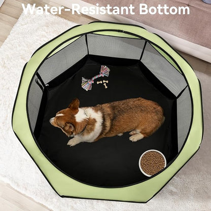 A 4 Pet Portable Cat Playpen for Small Dogs, 27" Small Kitten Playpen, Suitable for Puppy/Cats/Rabbit/Chick, Cat Play Pen with Mesh Panel(11_ _ 7.5_)