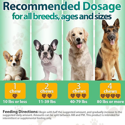 Flea and Tick Prevention for Dogs Chewables - 200 Soft Chews Natural Dog Flea and Tick Chewables, Oral Flea Supplement for Dogs, Puppy Flea Support - All Breeds & Ages - Chicken Flavor