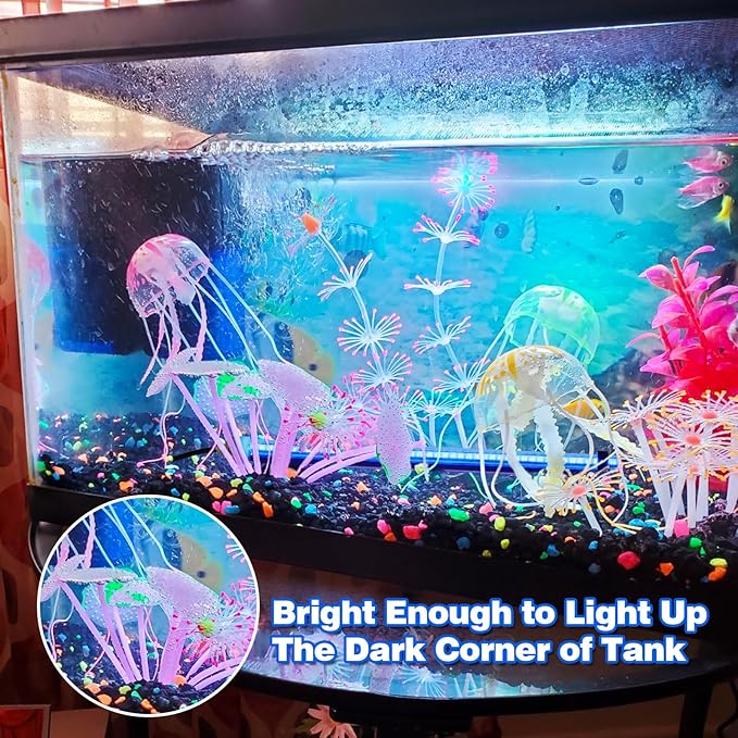 Submersible Led Aquarium Light:Full Spectrum Aquarium Lighting for Aquatic Pet Lovers - Underwater Fish Aquarium Lights with Remote and Suction for 11.8 Inch Saltwater Freshwater Tanks