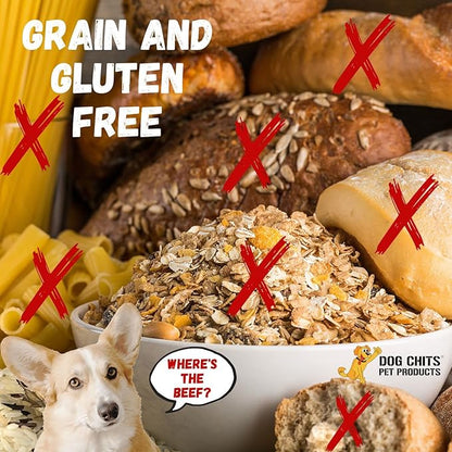 Dog Chits Lamb Esophagus for Dogs - Dog and Puppy Chews | Amazing for Joints | 12 in, 8 Pack | Made in USA | Large and Small Dogs | Nothing Added | Lots of Natural Glucosamine