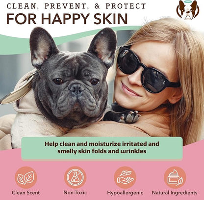 Natural Dog Company Grooming Wipes with Aloe Vera, Cleanses, Soothes, & Deodorizes, Fragrance Free, Hypoallergenic, Biodegradable Wipes - Dog Wipes for Ear, Paws, Face and Butt Wipes (200 Wipes)