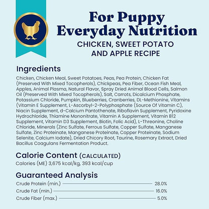 Solid Gold Chicken Dry Puppy Food - W/Real Chicken & Potato - Grain Free & Gluten Free Puppy Dog Food w/Probiotics for Gut Health & Digestion - Healthy Kibble for Puppies - Nutrientboost - 3.75 LB