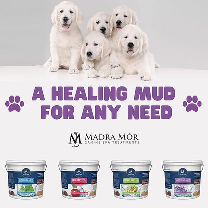 Madra Mor Soothing Dog Essentials Mud Bath | Dog Bath Dog Hot Spot Treatment for Dog Allergy & Dog Itch Relief | Dog Coat Skin Care Products | 7.5lb Pail w Worldwide Nutrition Multi Purpose Key Chain