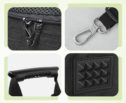 Pecute Cat Backpack, Adult Cat Backpackswith Breathable Mesh, Collapsible Small Dog Backpack, Pet Backpack with Multi-Pockets, Great for Travel Hiking Camping (Black)