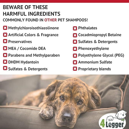 Organic Dog Shampoo and Conditioner USDA Certified - All Natural Concentrated Cedar Dog Shampoo with Peppermint, and Eucalyptus - Dog Shampoo for Itchy Skin - Dog Shampoo for Smelly Dogs 16 oz