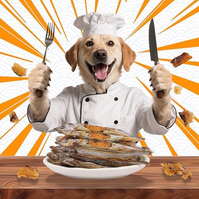 Just Try 10.58 oz Freeze Dried Dog Treats Capelin Fish Raw Single Ingredient Cat Treats High Protein Training Treats Pet Snacks Omega 3 for Skin Coat Health