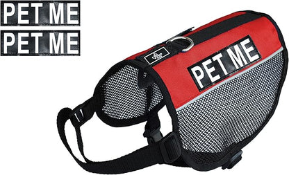 Doggie Stylz Service Dog mesh Vest Harness Cool Comfort Nylon Purchase Comes with 2 Reflective PET ME pathces. Please Measure Your Dog Before Ordering