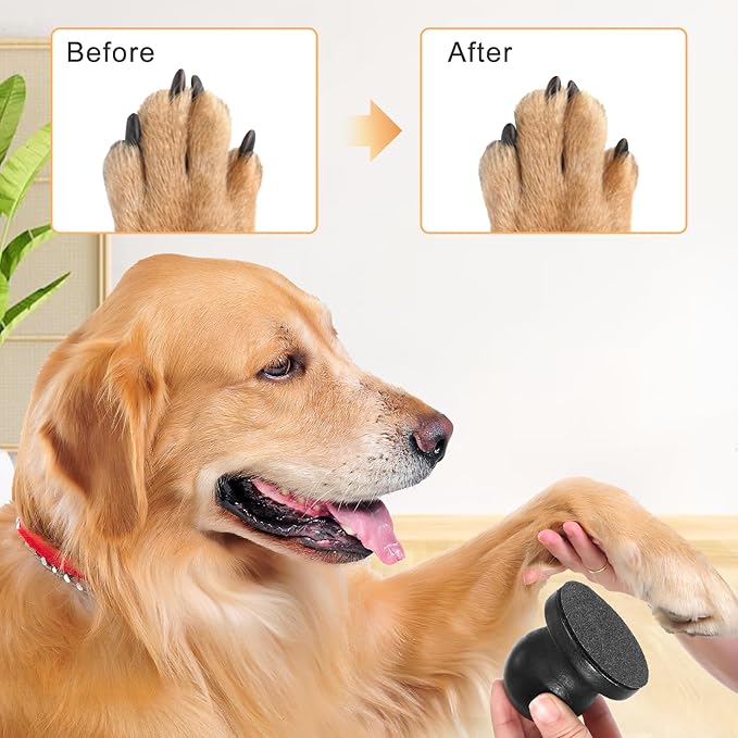Dog Nail File Board with 3PCS Replaceable Sandpaper, Wooden Dog Nail Scratch Board Pad, Puppy Stress-Free Training Claw Care Emery Pad Treat Box Trimmers Accessories(Black)