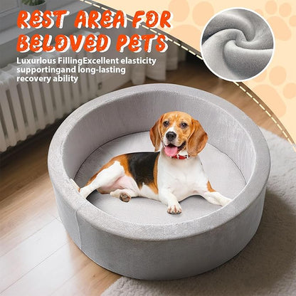 Dog Beds, 27 Inch Round Foam Pet Bedsï¼_uitable for Small Dog & Cat to Sleep in and Play in The Ball Pitï¼_ray - Ideal for Puppies and Kittensï¼_alls NOT Includedï¼...